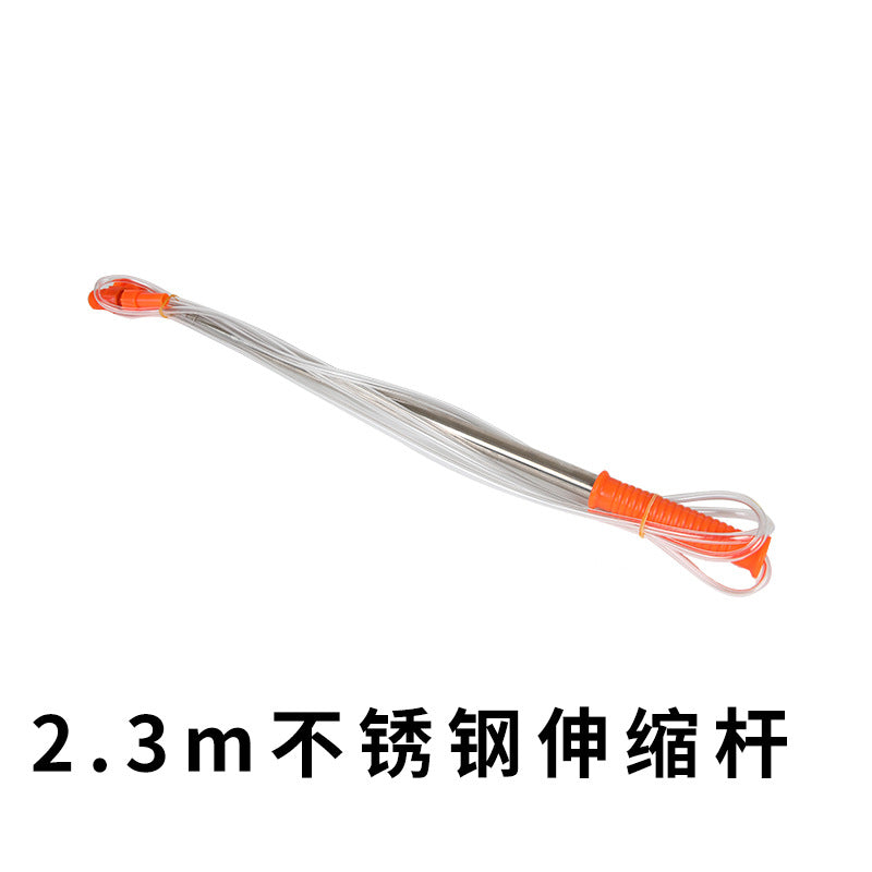 2.3m/3.3m fishing rod electric sprayer stainless steel telescopic rod spray gun