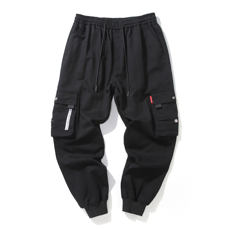 New trendy brand beam feet students ins super hot casual slim nine points all-match pants