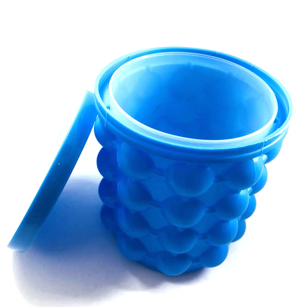 Large blue silicone ice bucket ice maker ice tray ice storage ice cup outdoor incubator ice tube