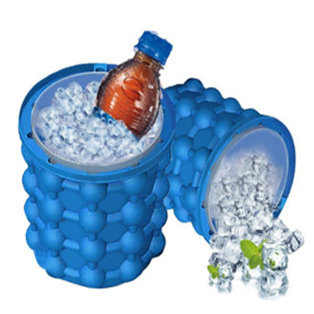 Large blue silicone ice bucket ice maker ice tray ice storage ice cup outdoor incubator ice tube