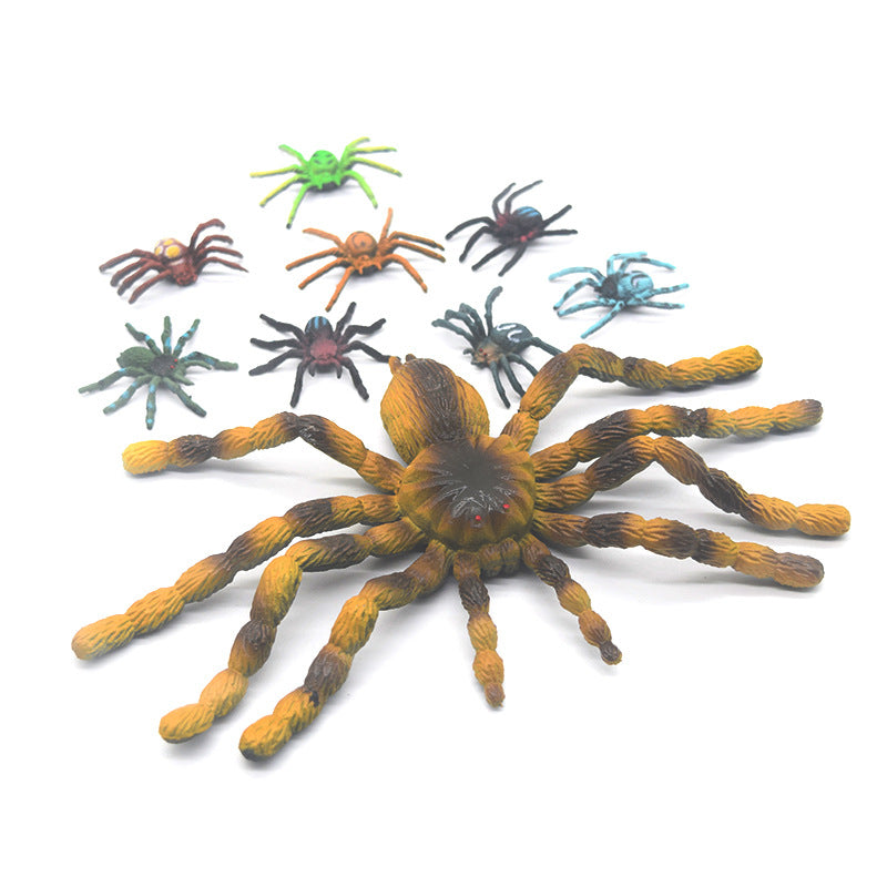 Cross-border simulation spider model big magic spider tarantula tricky toy crystal mud spider Halloween early education small toy