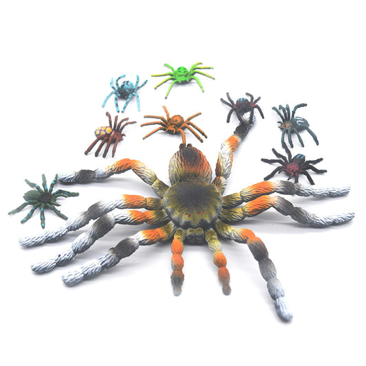 Cross-border simulation spider model big magic spider tarantula tricky toy crystal mud spider Halloween early education small toy