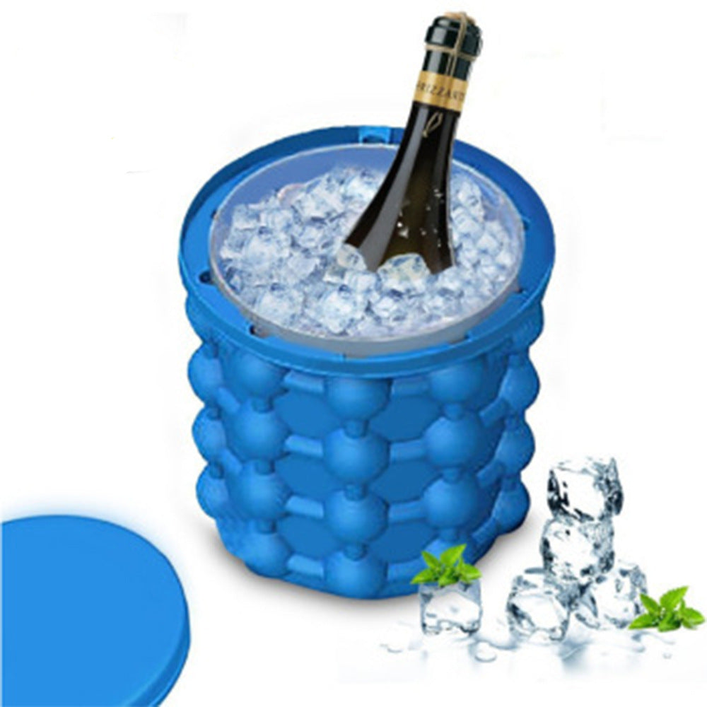 Large blue silicone ice bucket ice maker ice tray ice storage ice cup outdoor incubator ice tube