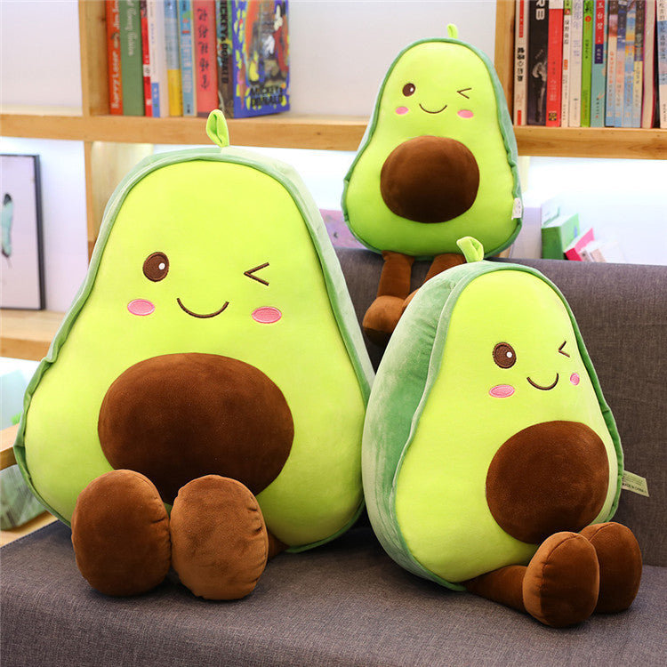 Down cotton avocado doll plush toy doll net red pillow sleeping pillow doll