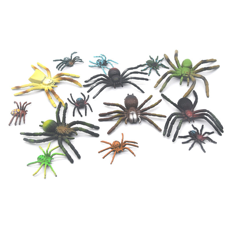 Cross-border simulation spider model big magic spider tarantula tricky toy crystal mud spider Halloween early education small toy