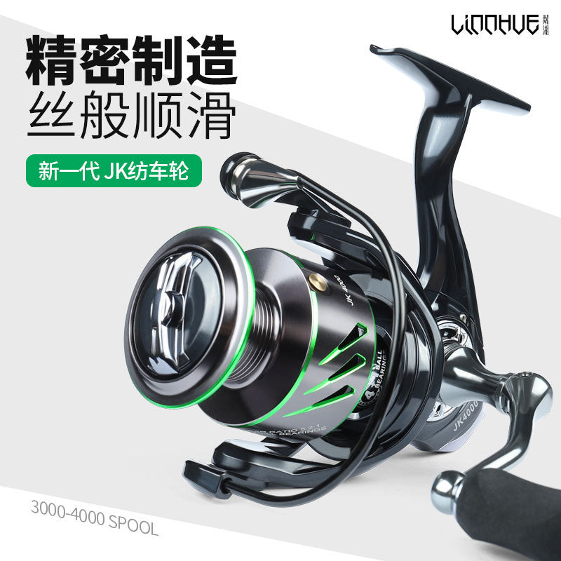 JK spinning wheel oblique mouth micro-throwing wheel Luya spinning wheel sea rod wheel rock rod wheel fishing wheel fishing wheel fishing line wheel