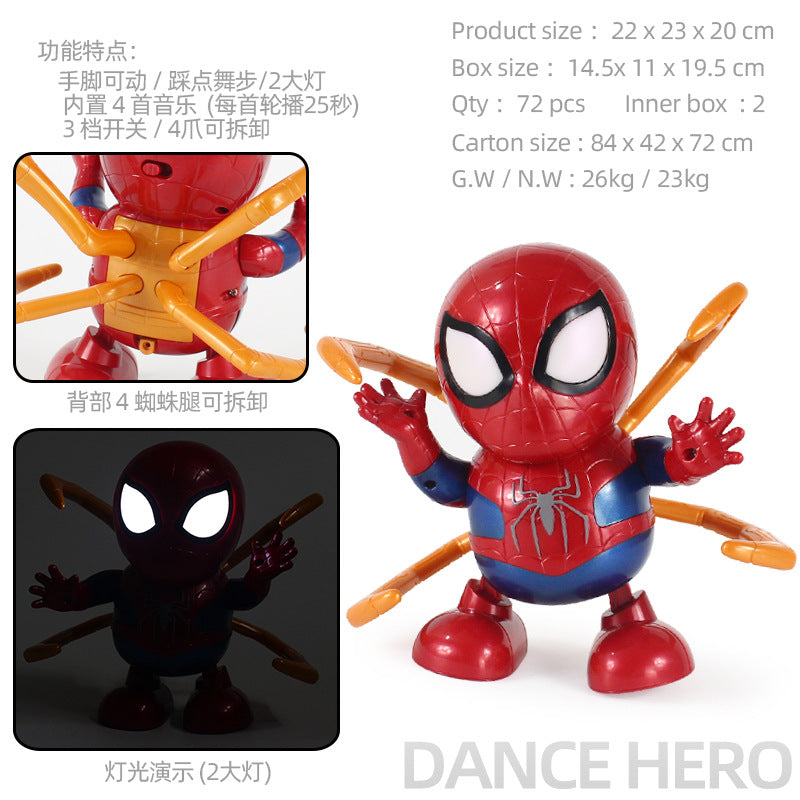 Dancing Spider Hero, Steel Wasp, Didai Genuine, Electric Toys, Dancing Robot