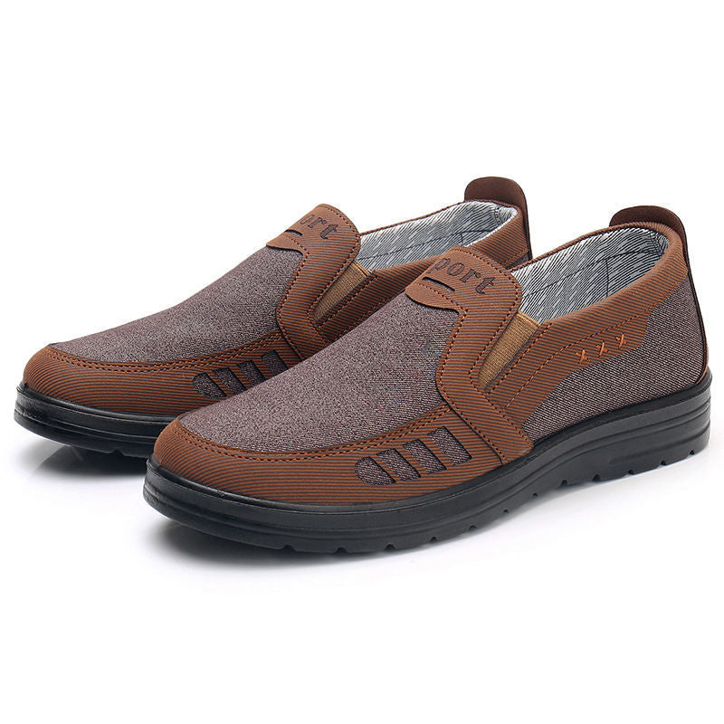 New men's casual cloth shoes cover feet breathable non-slip ultra-light shoes