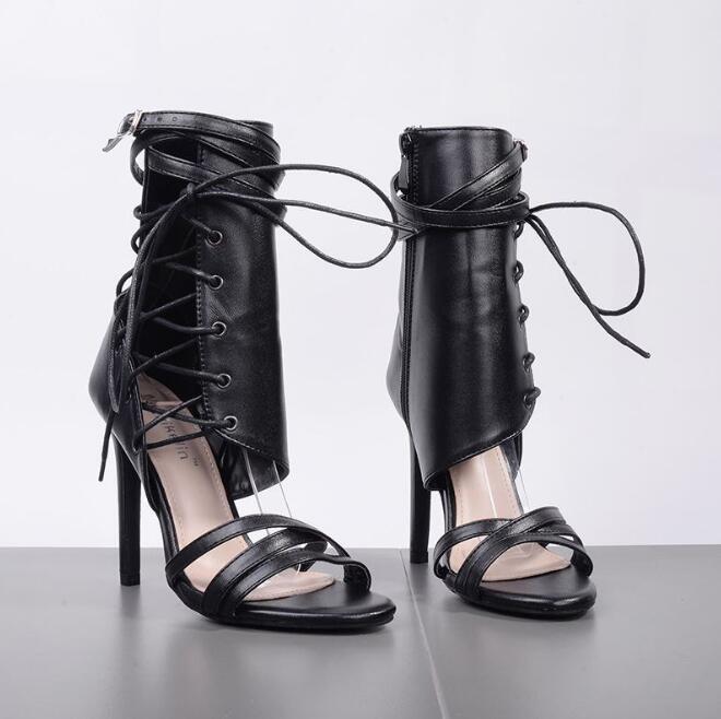 European and American style high-heeled belt female sandals