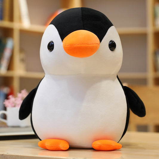 Cartoon penguin pillow doll doll rag doll aquarium park plush toy