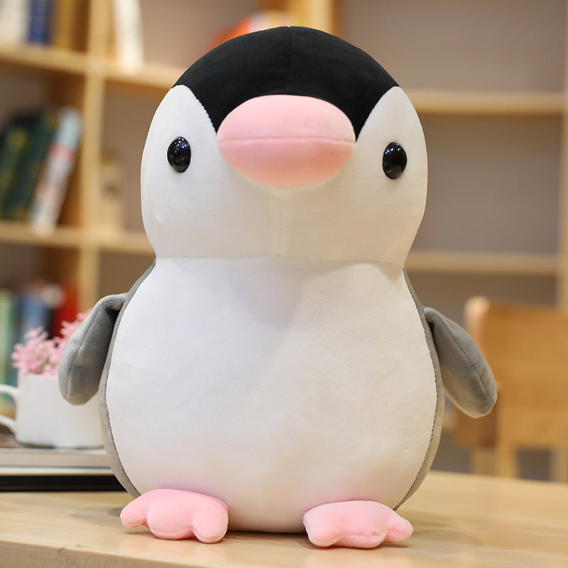 Cartoon penguin pillow doll doll rag doll aquarium park plush toy