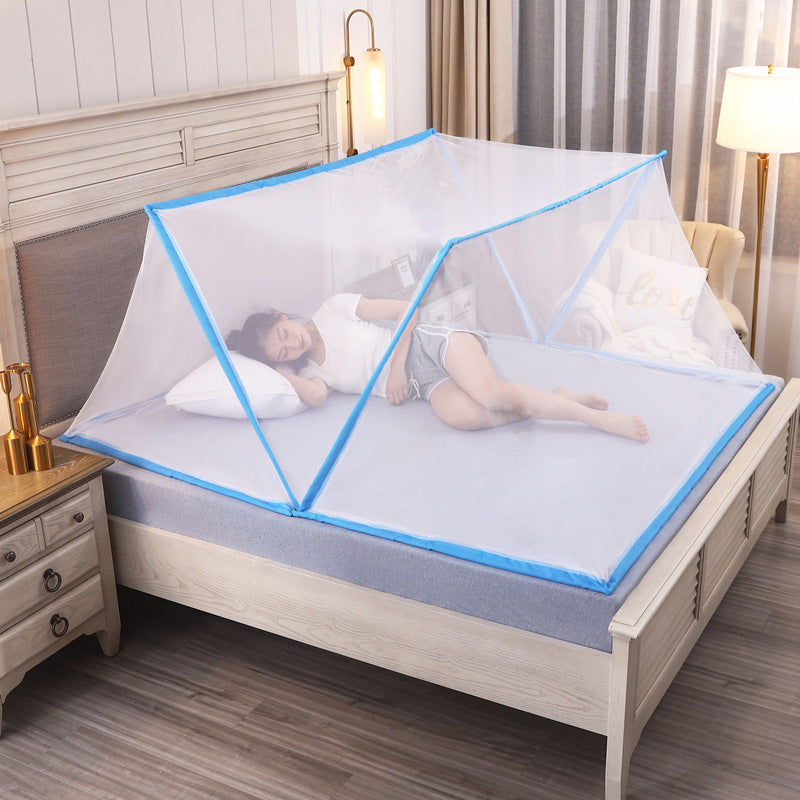 Douyin The same model free installation of portable student dormitory mosquito cover for adults and children's bed bottomless folding storage mosquito net