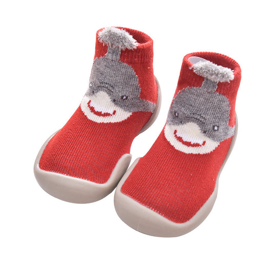 New men's and women's children's animal non-slip anti-collision toe toe toddler shoes cute baby socks shoes soft soled socks shoes