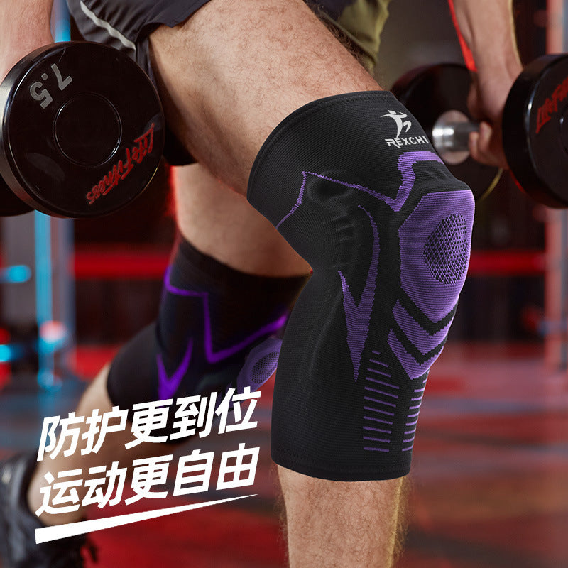 Sports Kneepads Leggings Basketball Running Gym Silicone Spring Support Kneepads
