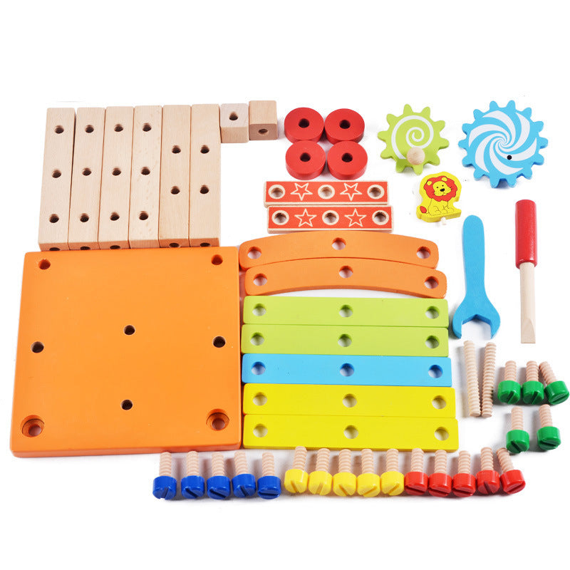 Multifunctional disassembly tool nut assembly variety tool Luban chair children's disassembly toy hands-on educational building blocks