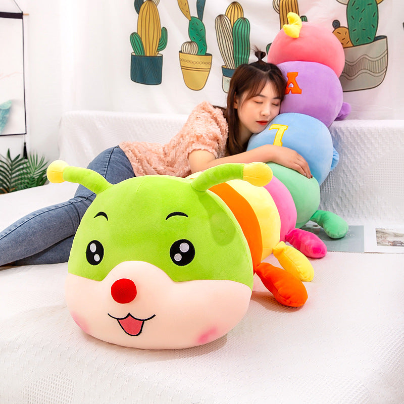 Cute LOVE caterpillar plush toy children girl gift cute doll doll pillow