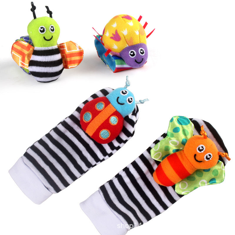 Baby wrist band socks with bells Baby wrist band socks