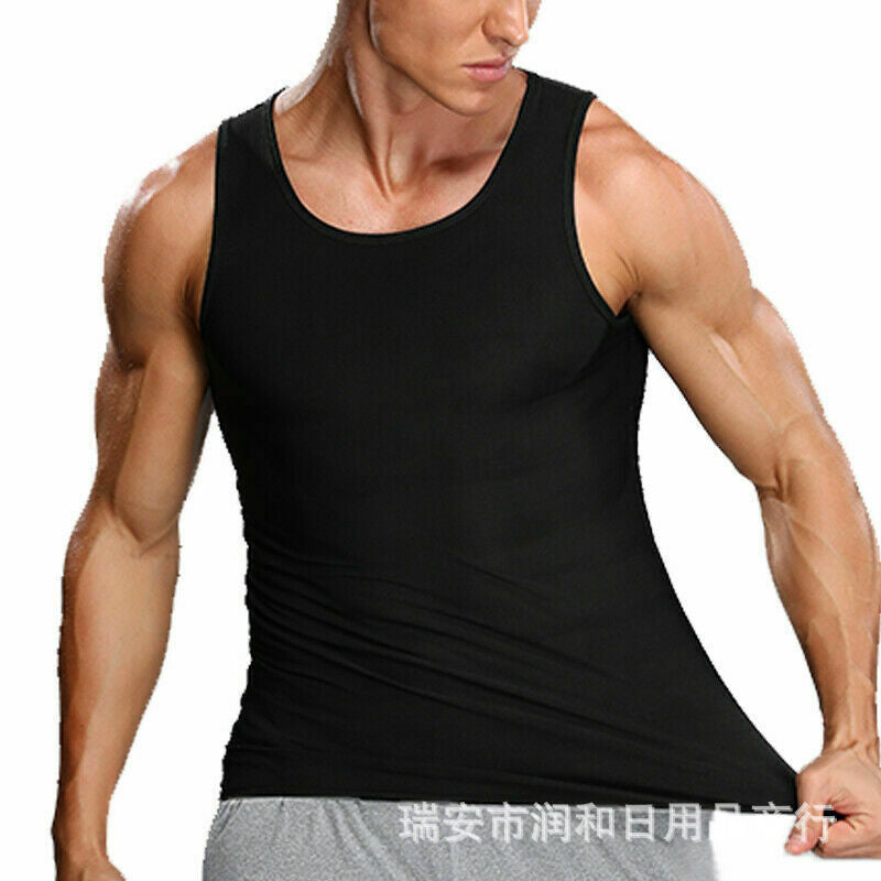 Spot Men's Sweat Corsets, Fat Burning Abdomen Fitness Sweat Vest Running Sports Shapewear Yoga Clothes