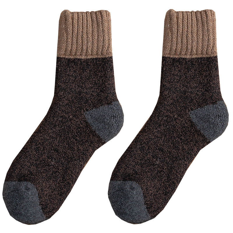 Men's new thick terry warm socks, super thick tube socks, extra thick snow wool socks