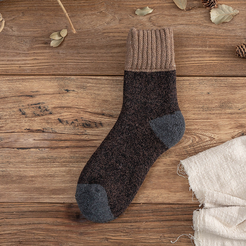 Men's new thick terry warm socks, super thick tube socks, extra thick snow wool socks