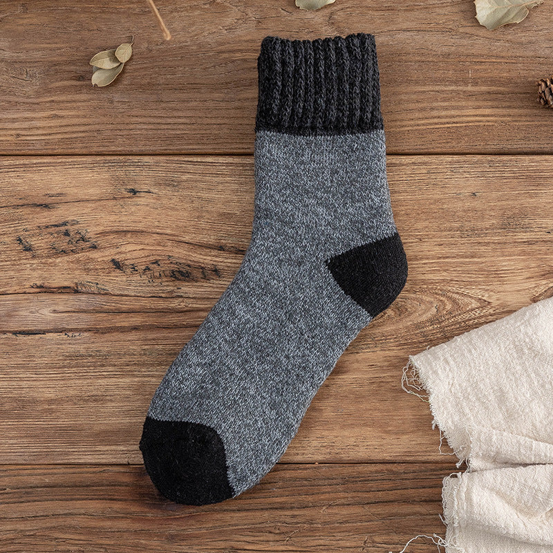 Men's new thick terry warm socks, super thick tube socks, extra thick snow wool socks