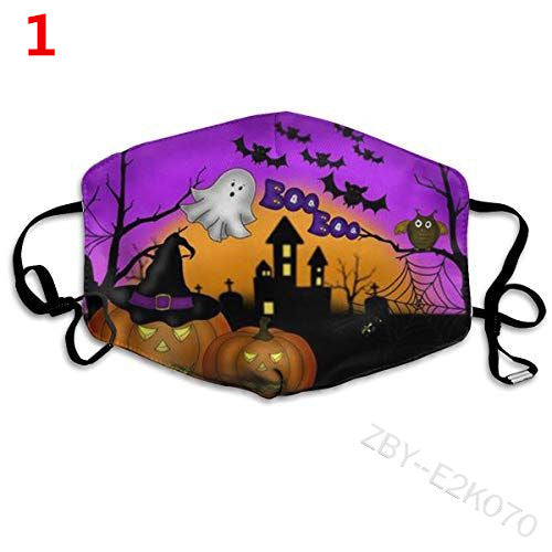 Halloween Hot Sale Personalized Funny Face Mask Dust-proof and Anti-smog Children's Adult Printed Mask