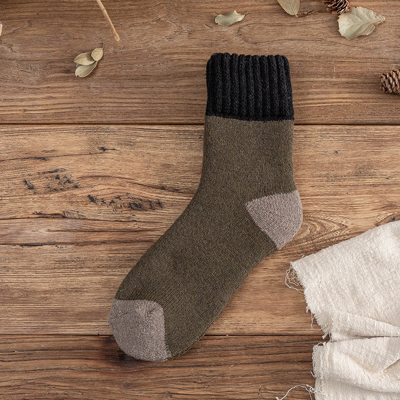 Men's new thick terry warm socks, super thick tube socks, extra thick snow wool socks