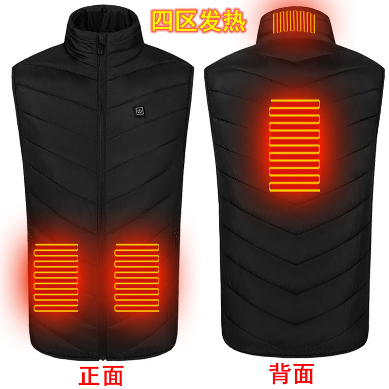 Smart electric heating vest heating vest usb charging to keep warm