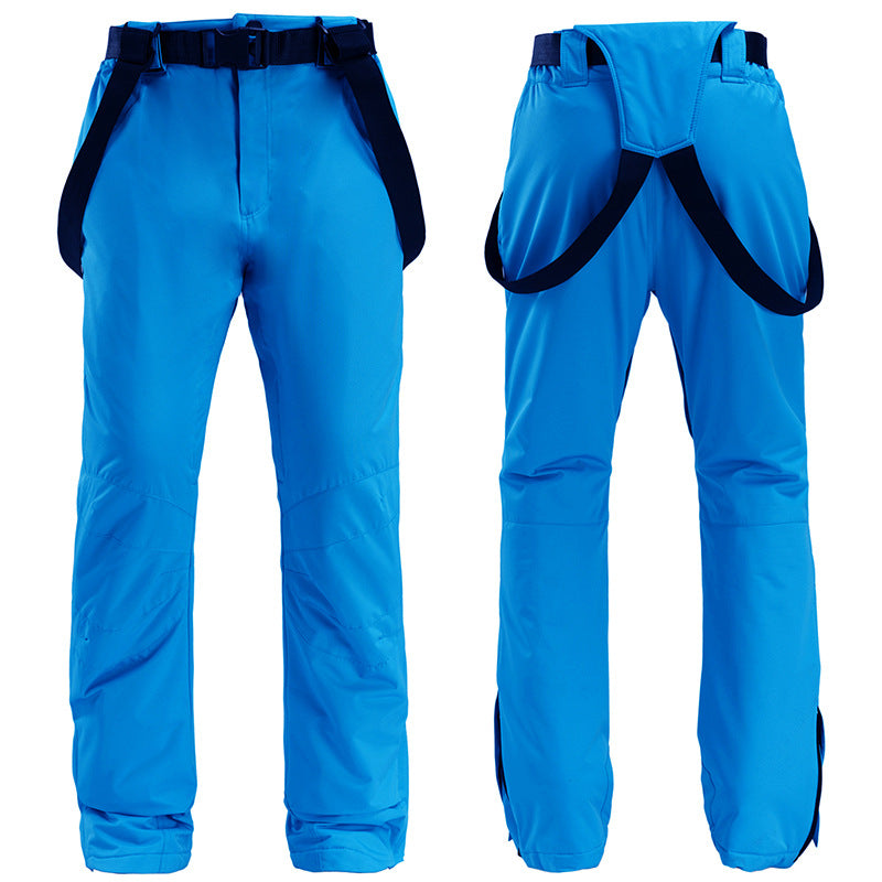 Ski pants, snowboard, ski pants, men and women, windproof, waterproof, warmth, padded suspenders, ski pants