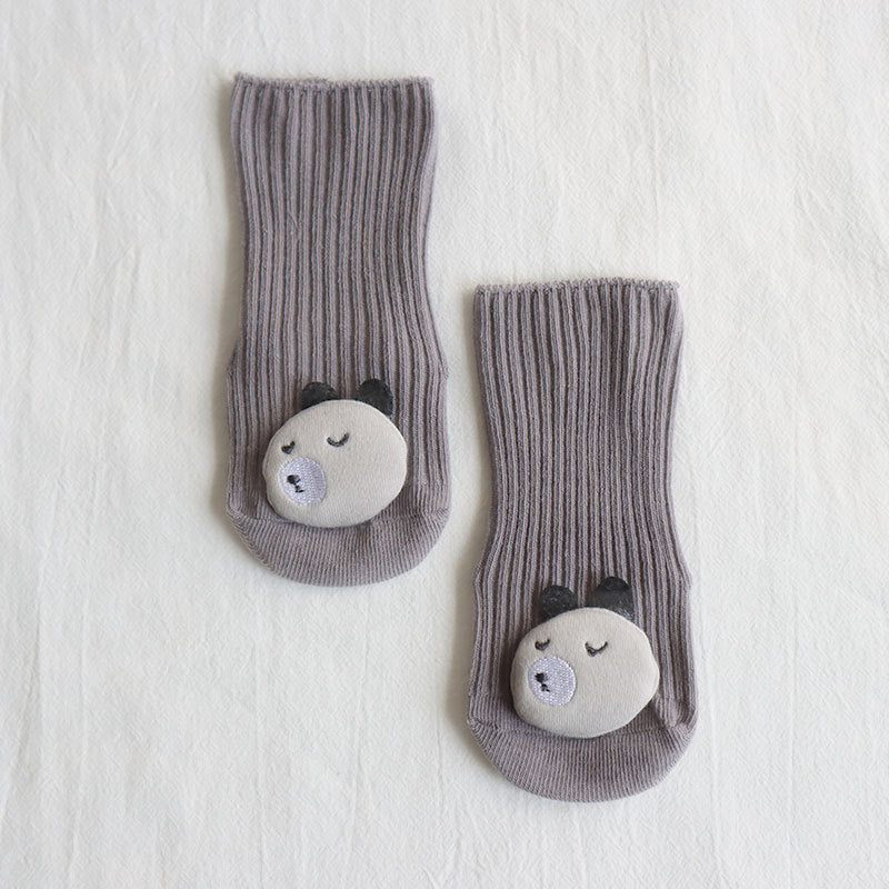 New three-dimensional cartoon doll baby socks dispensing non-slip loose mouth baby socks children floor socks