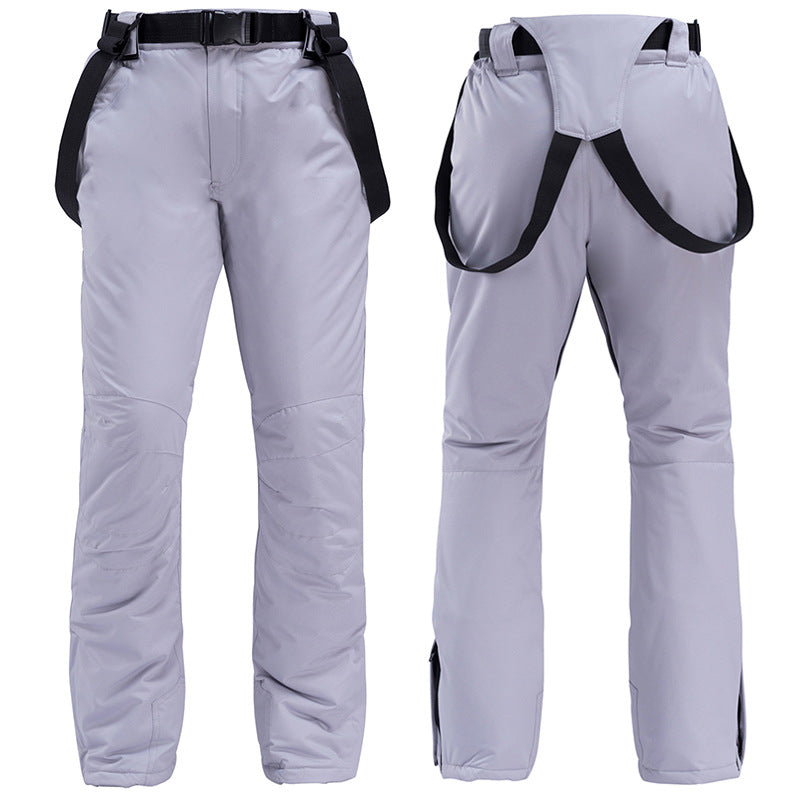 Ski pants, snowboard, ski pants, men and women, windproof, waterproof, warmth, padded suspenders, ski pants