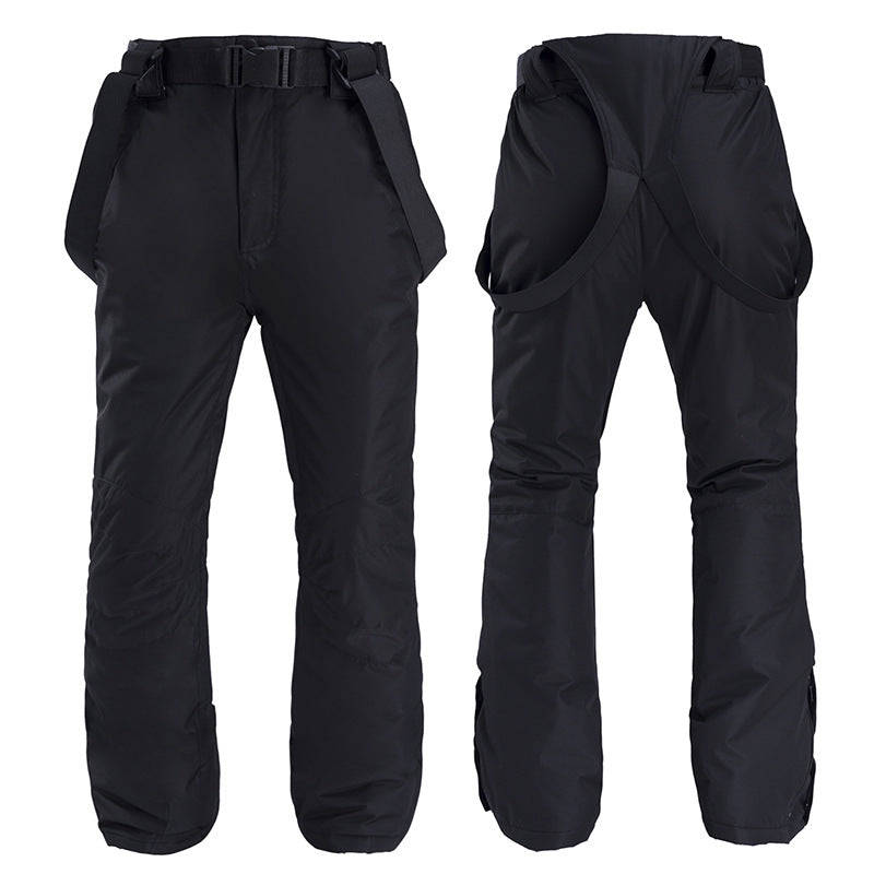 Ski pants, snowboard, ski pants, men and women, windproof, waterproof, warmth, padded suspenders, ski pants