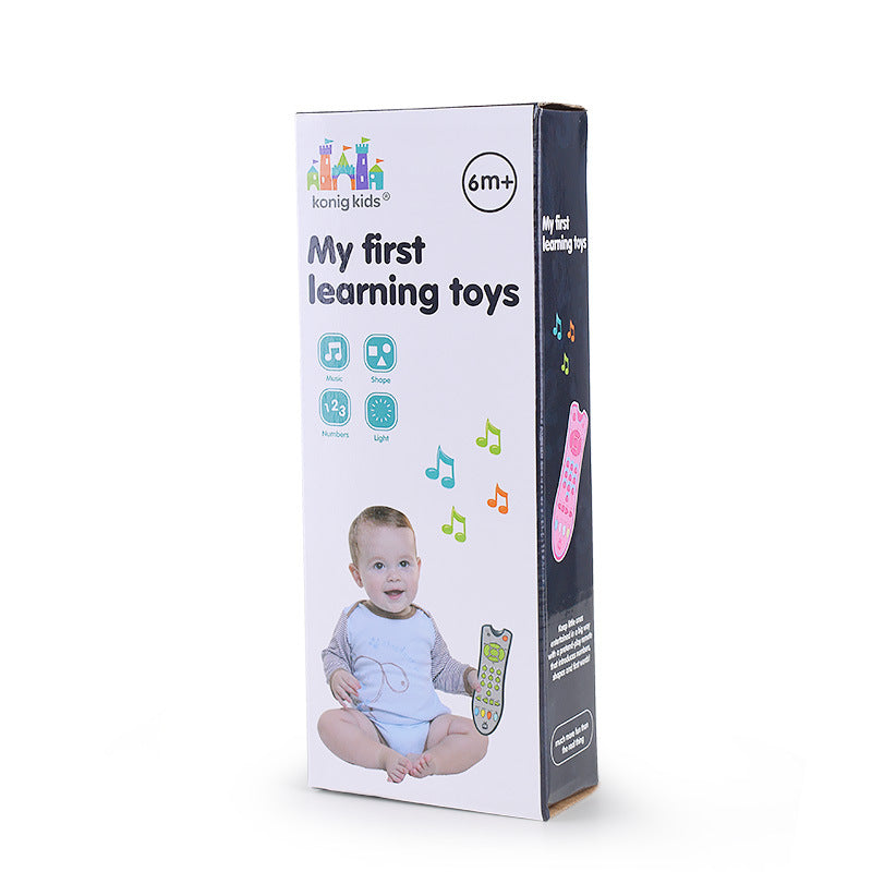 Infant TV simulation remote control children with music English learning remote control early education educational cognitive toys