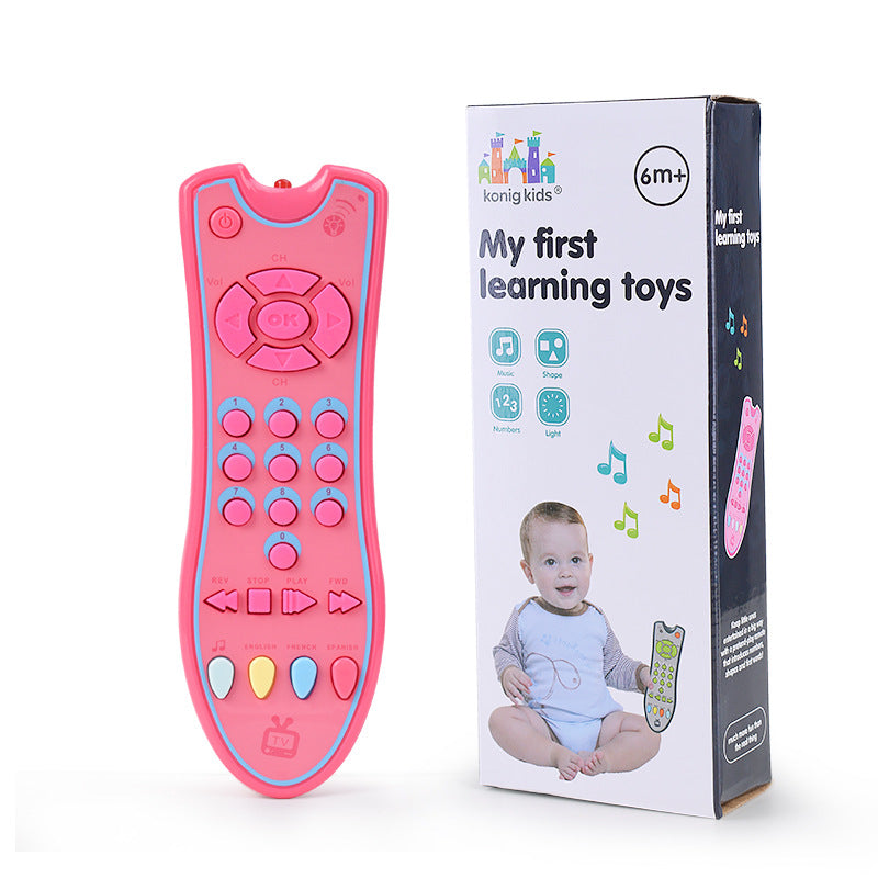 Infant TV simulation remote control children with music English learning remote control early education educational cognitive toys