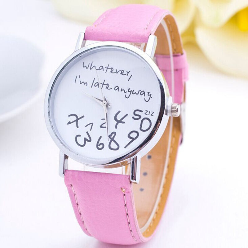 Hot Selling Fashion Casual Geneva Ladies Belt Watch Irregular Digital Watch