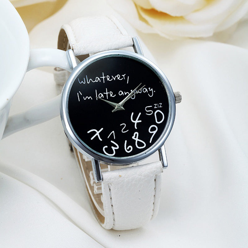 Hot Selling Fashion Casual Geneva Ladies Belt Watch Irregular Digital Watch