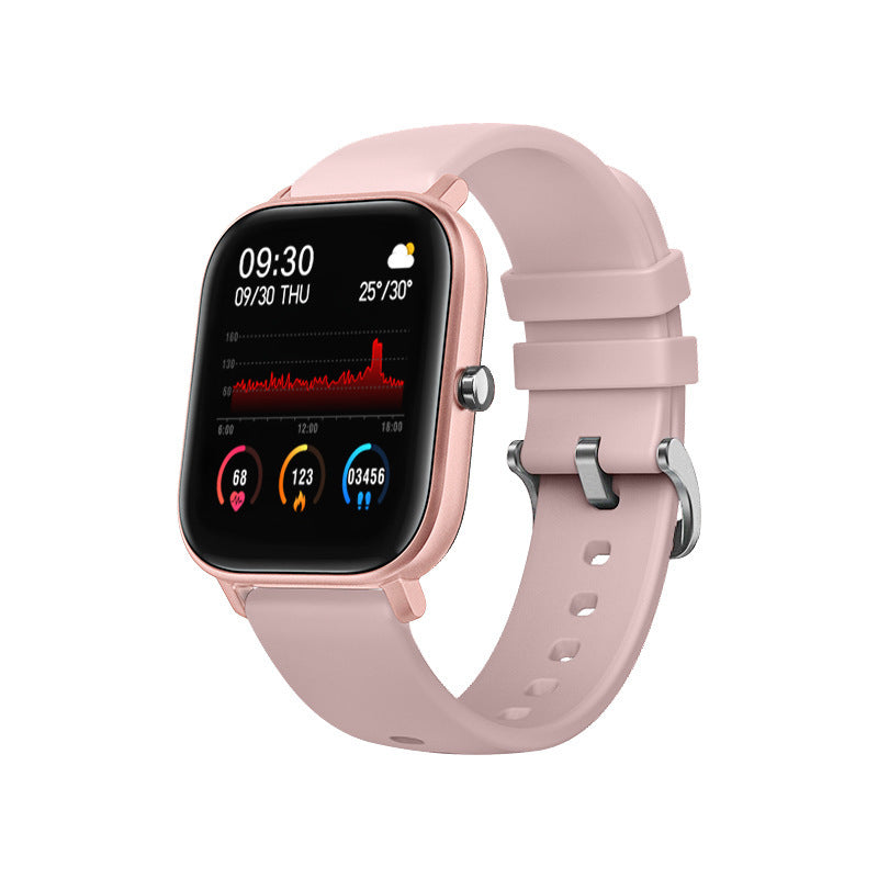 New high-definition screen P8 smart watch, heart rate, blood pressure, sleep, step counter, call reminder, Bluetooth smart bracelet