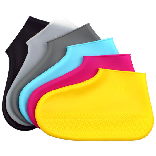 Rain boot cover waterproof non-slip thick silicone shoe cover rainproof washable men and women children outdoor rain boot cover