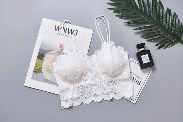 New Sunflower Lace Wrapped Underwear Underwear Strap Tube Top Vest Women's Large Size Beautiful Back Bra