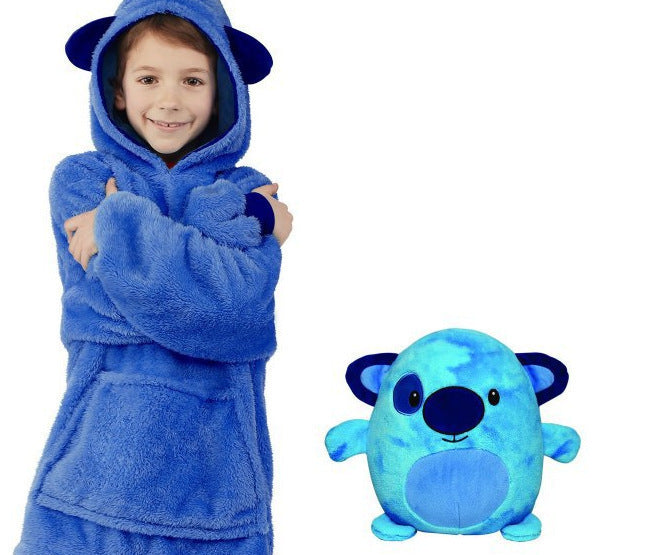 New children's cartoon pullover pajamas pet pillow lazy children pullover clothes