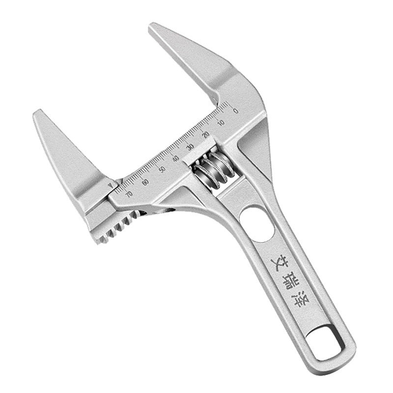 Bathroom special wrench tool large opening non-oversized 68mm short handle adjustable wrench movable wrench