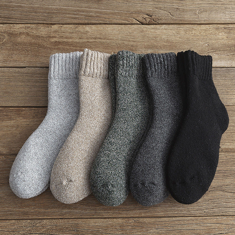 Men's new thick terry warm socks, super thick tube socks, extra thick snow wool socks