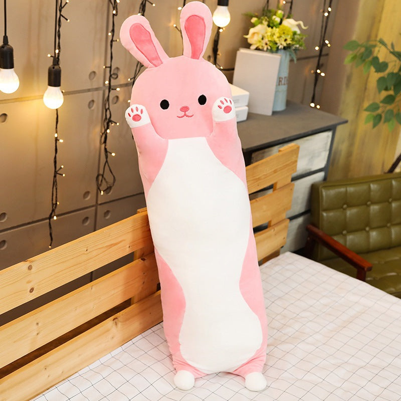 New cartoon long striped dinosaur plush toy pillow unicorn sleeping pillow girl holiday gift