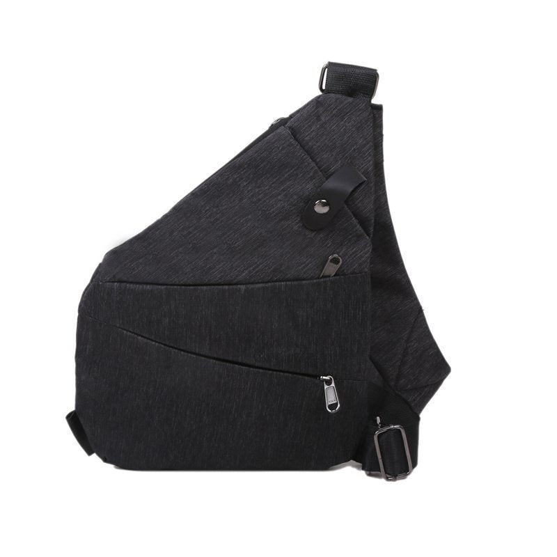 Digital storage gun bag men's canvas chest bag crossbody sports waist bag multi-function personal one-shoulder anti-theft bag