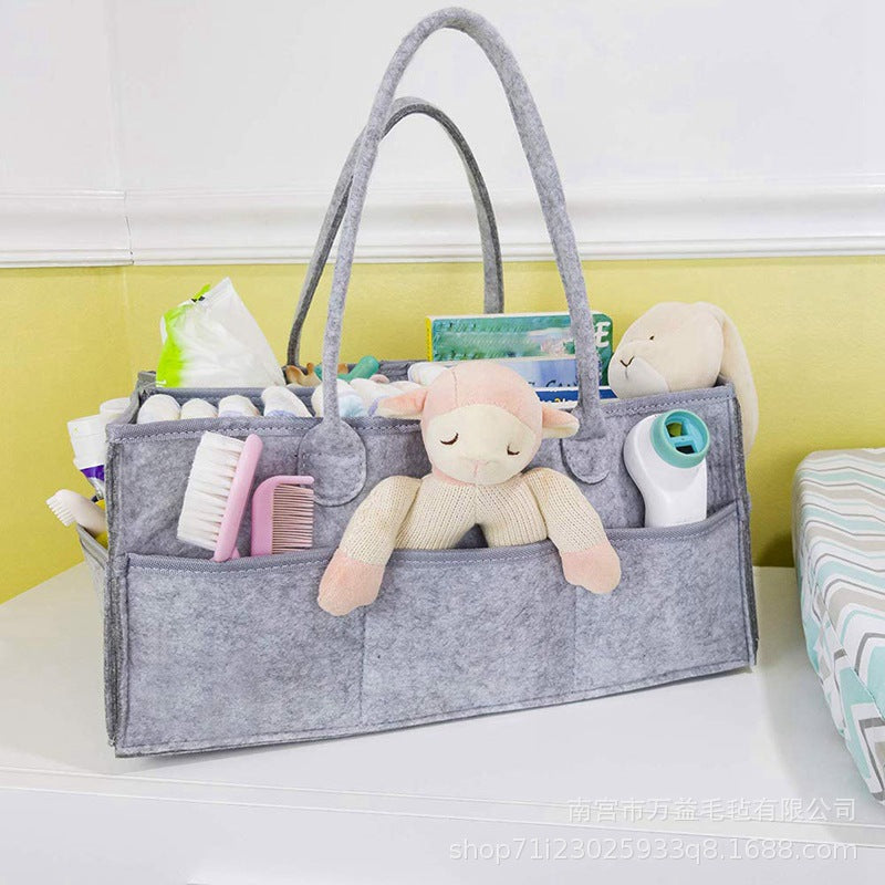 Felt diaper bag storage bag creative travel folding portable diaper bag