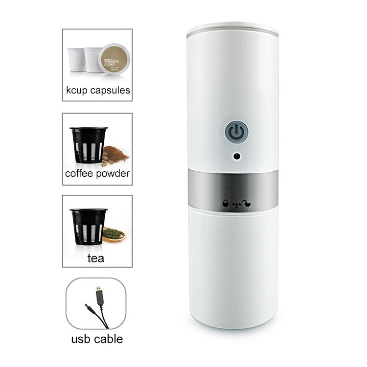 Portable Capsule Coffee Maker Kitchen Small Appliances Household Stainless Steel Automatic American Coffee Maker