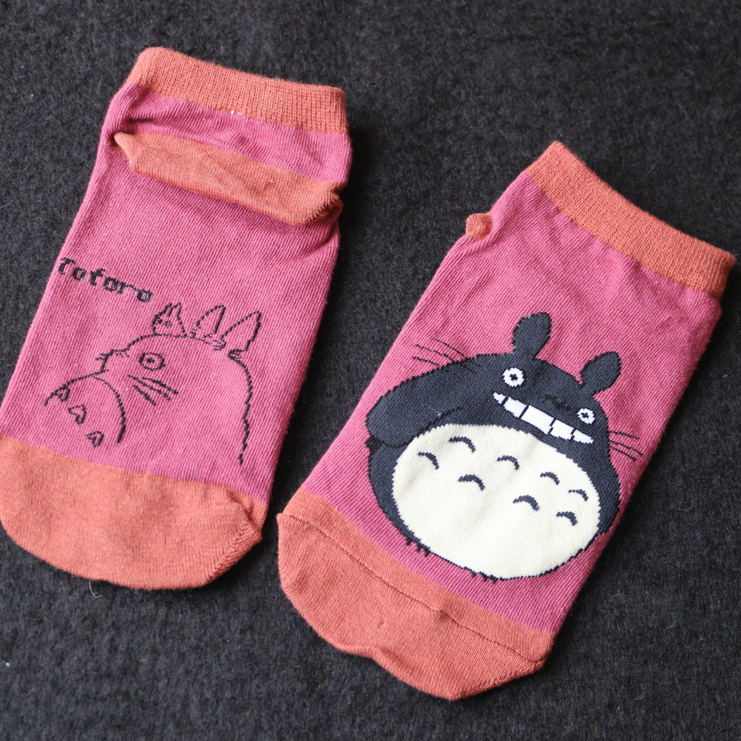 New women's cotton boat socks cartoon Totoro sports breathable sweat-absorbent cotton socks