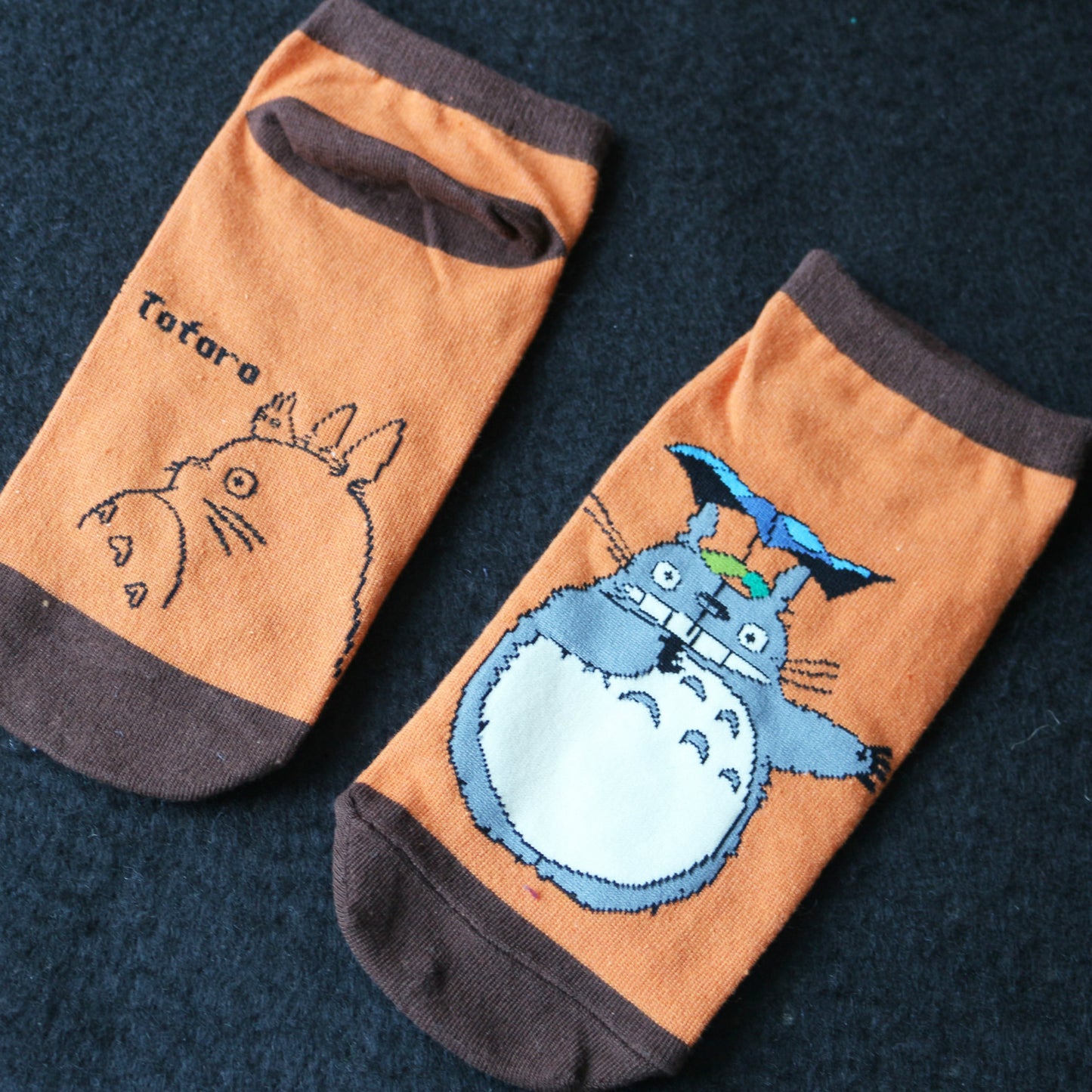 New women's cotton boat socks cartoon Totoro sports breathable sweat-absorbent cotton socks