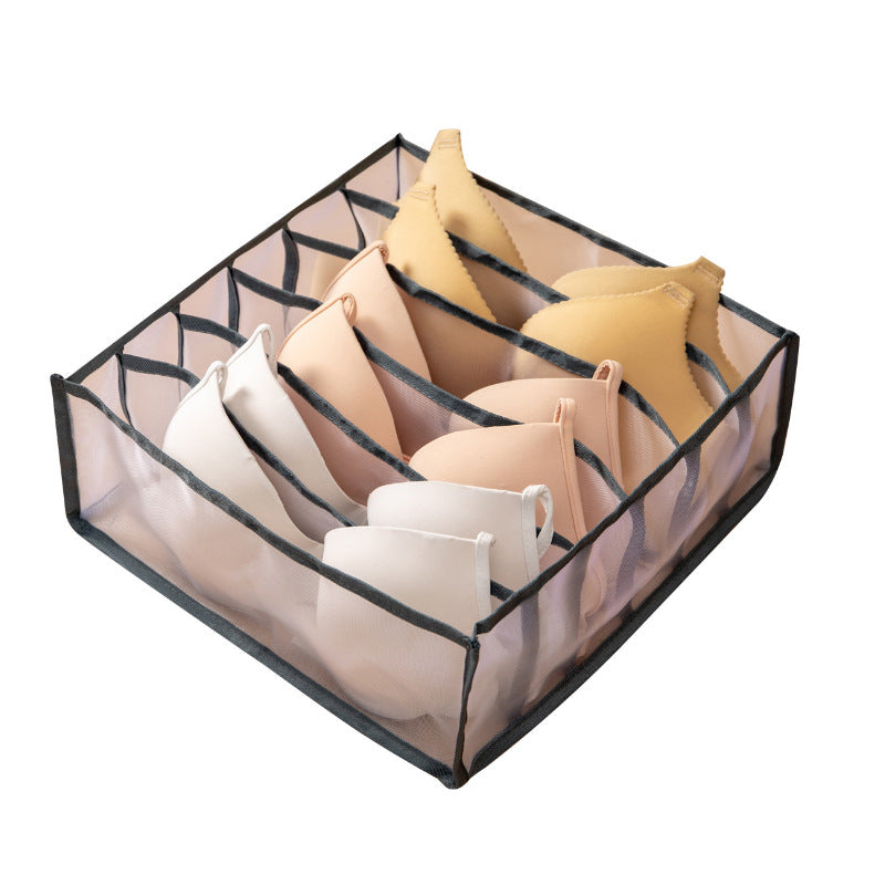 Underwear storage grid three-piece set underwear bra storage box