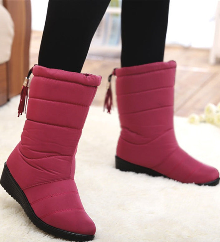 Cross-border women's waterproof snow boots